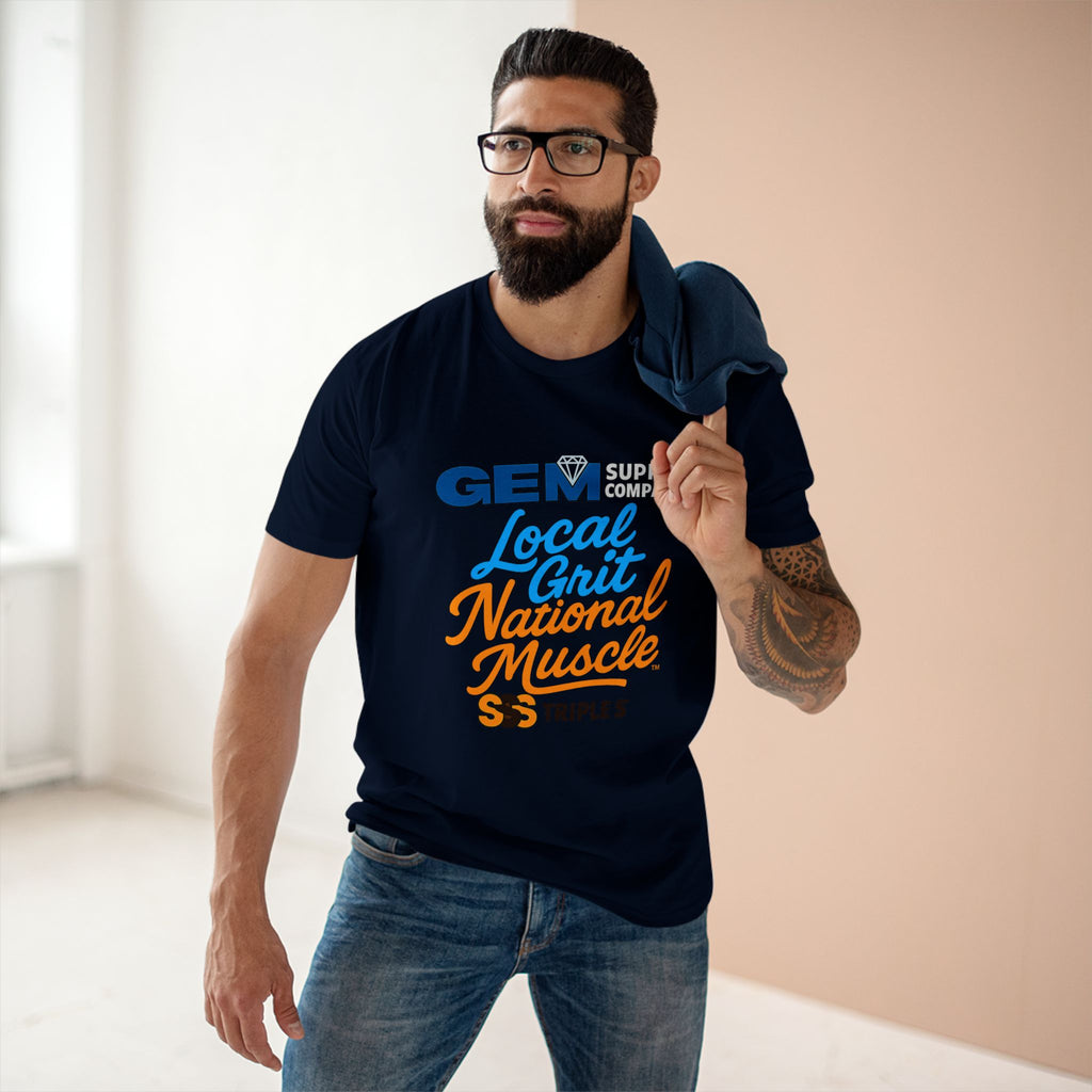 T-Shirt — GEM Supply "Local Grit National Muscle" Graphic Tee