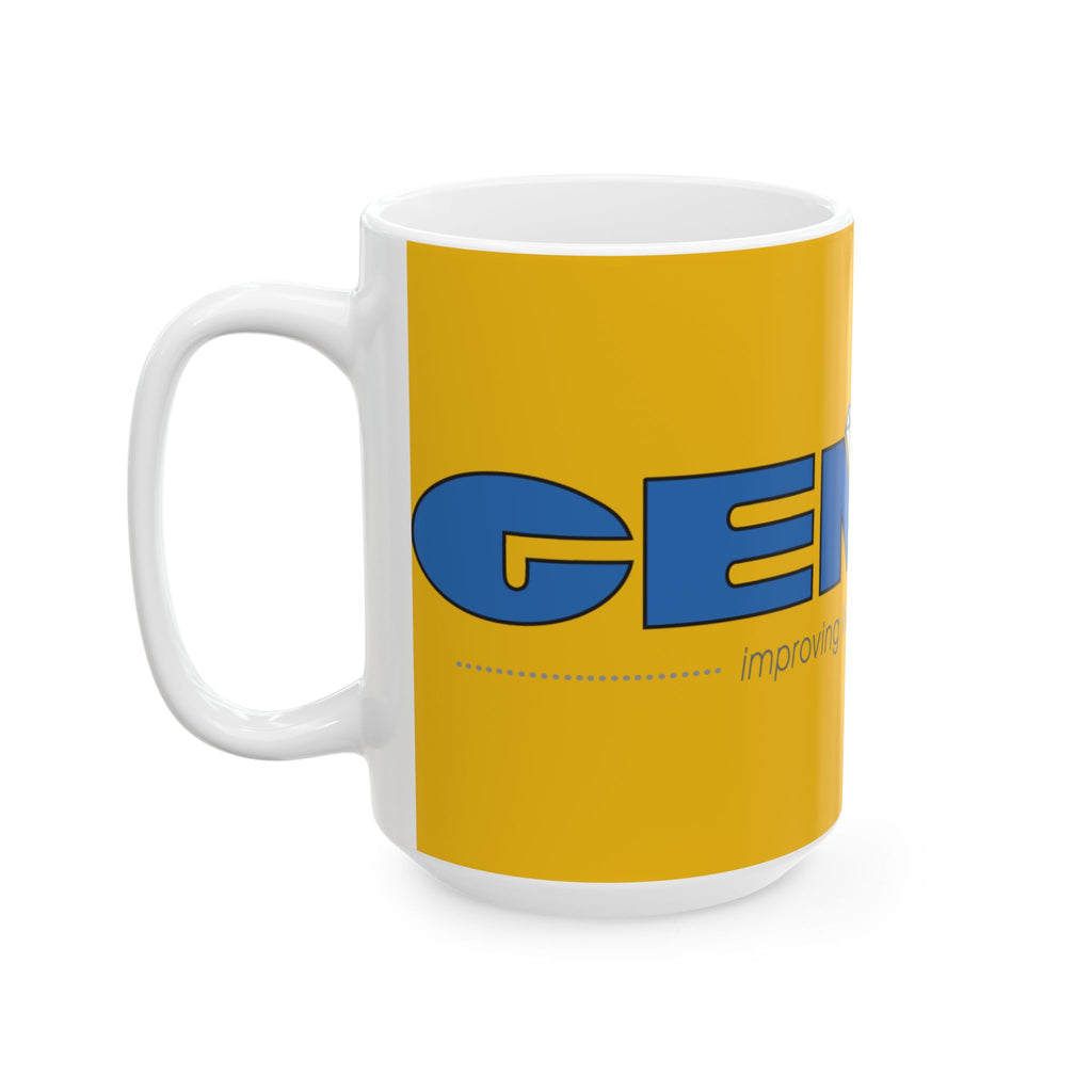 Branded Ceramic Mug - GEM Supply Company Logo Coffee Cup (11oz & 15oz)