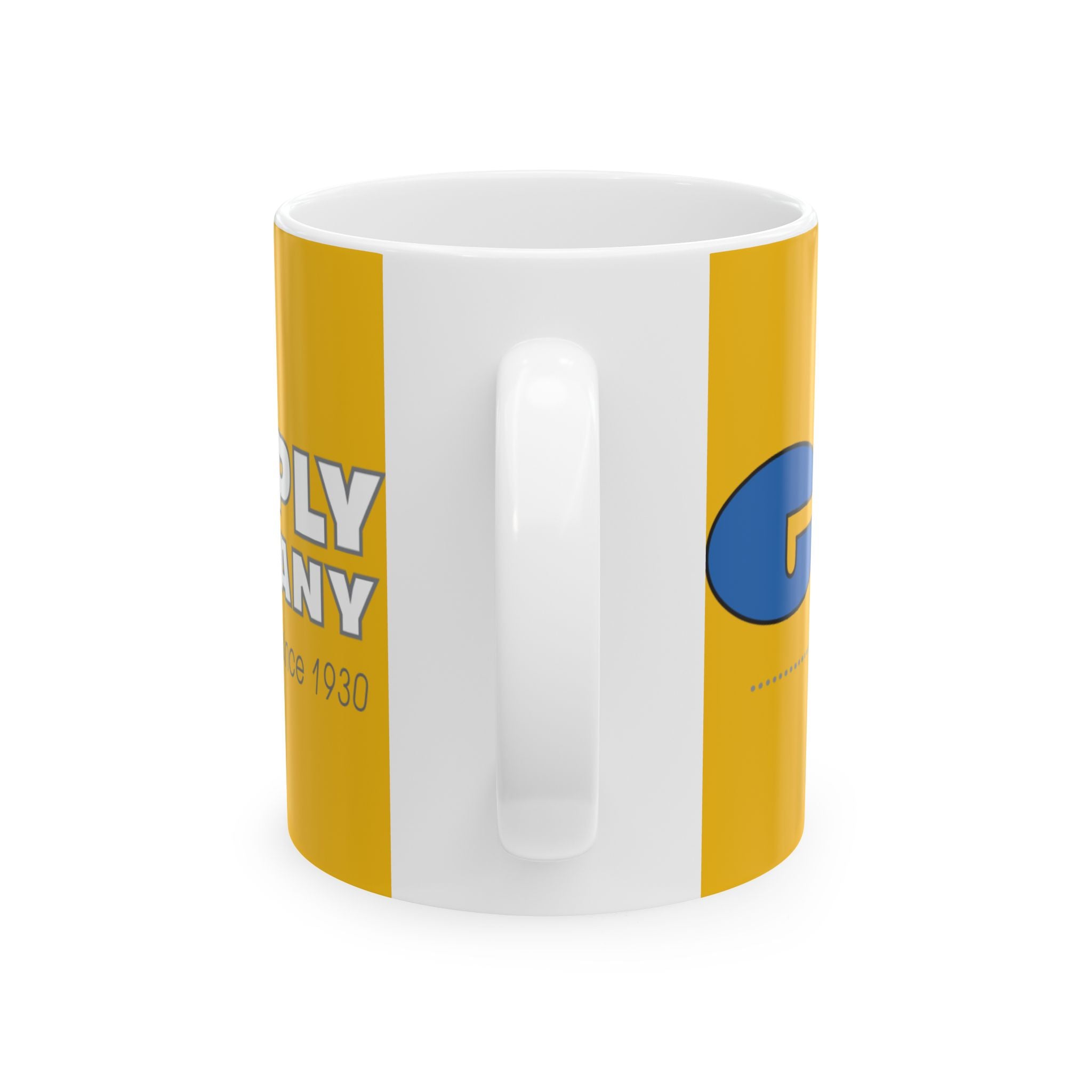 Branded Ceramic Mug - GEM Supply Company Logo Coffee Cup (11oz & 15oz)